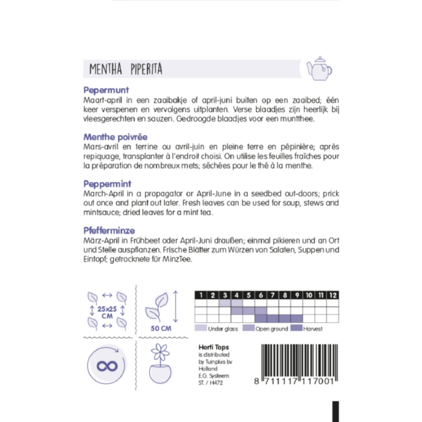 Horti Tops - Pepermunt (back)